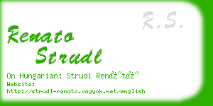 renato strudl business card